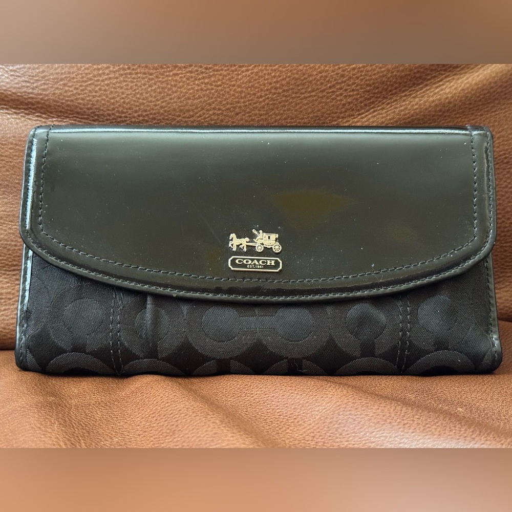 Coach Black Patton, leather wallet
